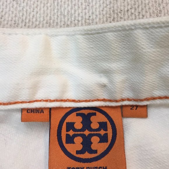 TORY BURCH White Denim Skinny Jeans - Picture 3 of 8